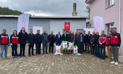 Kütahya'nın ilçesinde çiftçilere tohum dağıtım töreni düzenlendi