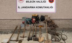 Bilecik’te tarihi alanı kazdılar: 5 defineci suçüstü yakalandı