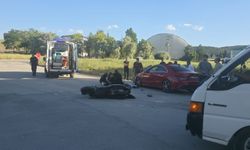 Kütahya'da Korkutan Çarpışma: Motosikletli Kadın Hastanelik Oldu