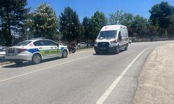 Kütahya'da motosikletli yol ortasında savruldu: 1 yaralı