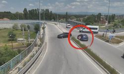 Kütahya’da Sürücülerin Tehlikeli Anları Kameraya Yansıdı