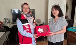 Kütahya Aile ve Sosyal Hizmetler İl Müdürlüğü'nden şehit Kartal'ın ailesine ziyaret
