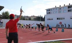 Genç atletler Kütahya’da derece için piste çıktı