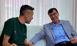 Başkan Kahveci, gazi Mehmet Tüfek ve ailesiyle buluştu