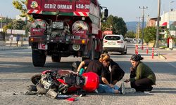 Gediz'de Arazöz ile Motosiklet Kazası: 1 Yaralı!