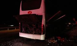 Kütahya Yolunda Yolcu Otobüsü Alev Aldı