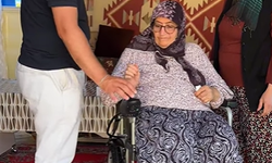 Gediz'de Hamide Teyze'ye anlamlı destek