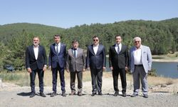 Kütahya Valisi Işın, Kayı Köyü Göleti'nde incelemelerde bulundu