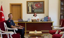 Yeni Simav Jandarma Komutanı Akıncı'dan Kaymakam Karaloğlu'na Ziyaret