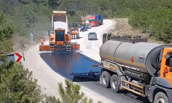 Kütahya-Bilecik sınırında yollar yenileniyor