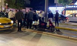 Motosikletin çarptığı yaya ağır yaralandı