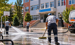 Öğrenciler gelmeden okullarda hummalı çalışma