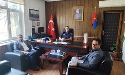 Tavşanlı Müftüsü Ceylan, İlçe Jandarma Komutanı Bayar ile görüştü