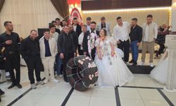 Bandırma’da damada sıra dışı takı: Altın yerine tır lastiği