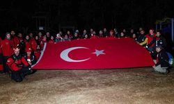 Eskişehir'de gece vakti zorlu arazi şartlarında arama kurtarma tatbikatı