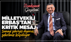 Milletvekili Erbaş'tan Kütahya'ya kritik mesaj: ''Sanayi şehriyiz diyoruz, ne hikmetse şehrimiz küçülüyor''
