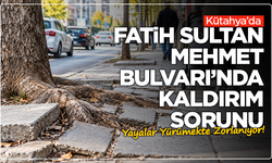 Kütahya Fatih Sultan Mehmet Bulvarı’nda Kaldırım Sorunu: Yayalar Yürümekte Zorlanıyor!