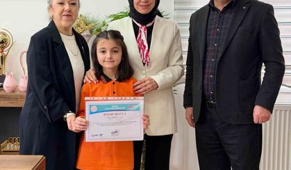 Hisarcık’ta gurur günü: İlkokul öğrencisi il üçüncüsü oldu