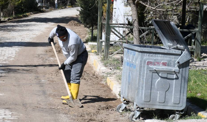 Emet'te bayram öncesi temzilik çalışmaları başladı