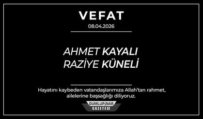 Kütahya’da Derin Üzüntü: Ahmet Kayalı ve Raziye Küneli Hayatını Kaybetti