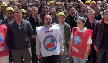 Tunçbilek’te İşçilerin Hak Mücadelesine Eğitim-İş’ten Destek