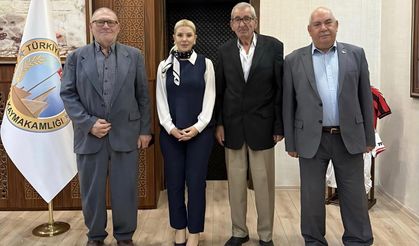 Kıbrıs gazileri, Altıntaş Kaymakamı Yıldırım'a ziyaret gerçekleştirdi
