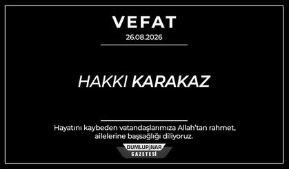 Kütahya’da bir kişi hayatını kaybetti