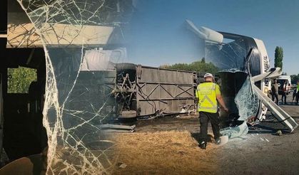 Yolcu Otobüsü Devrildi: 22 Kişi Yaralandı