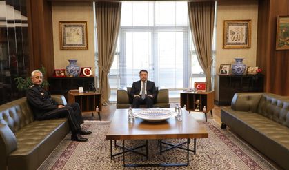 Kütahya İl Emniyet Müdürü Tandoğan'dan, Vali Işın'a ziyaret