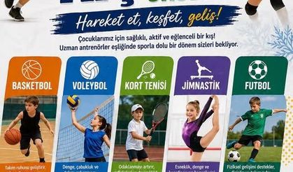 Gediz'de Gençlik Merkezi Kış Spor Okulları başvuruları başladı