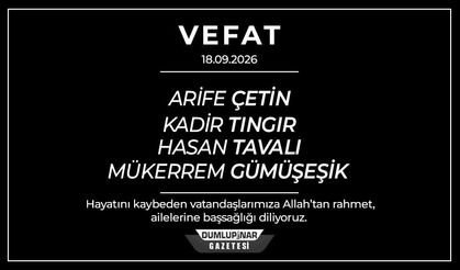 Kütahya'da dört vatandaş hayatını kaybetti