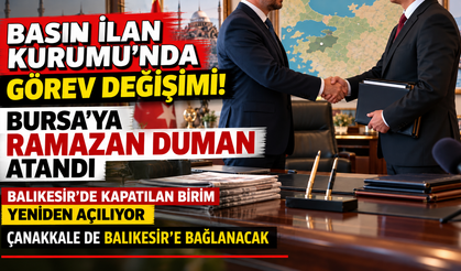 Basın İlan Kurumu’nda Görev Değişimi: Bursa’ya Ramazan Duman Atandı