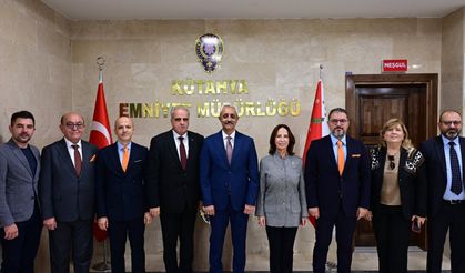 KUTSO Yönetiminden Kütahya Emniyet Müdürü Tandoğan’a hayırlı olsun ziyareti