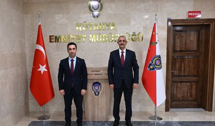 Kütahya Cumhuriyet Başsavcısı Kılıç’tan, Emniyet Müdürü Tandoğan’a hayırlı olsun ziyareti