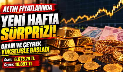 Altın Fiyatlarında Yeni Hafta Sürprizi! Gram ve Çeyrek Altın Yükselişle Başladı