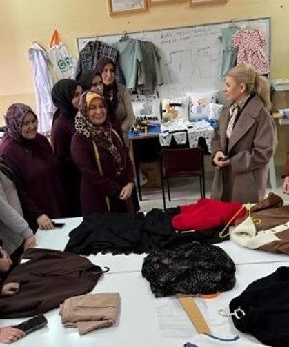 Kadın istihdamına destek mesajı: Kaymakam Yıldırım kursların devamını istedi