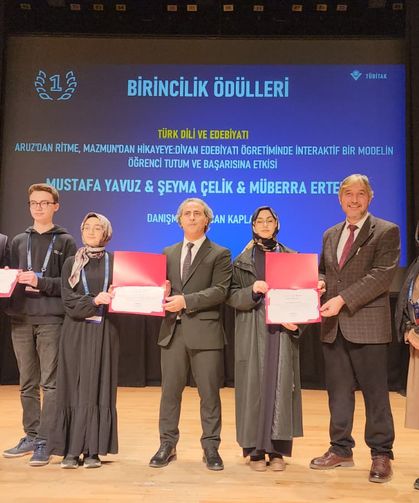 Kütahya'daki liseler, TÜBİTAK yarışmasına damga vurdu