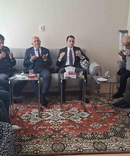 Hisarcık'ta şehit ailesi ve gazilere bayram ziyareti