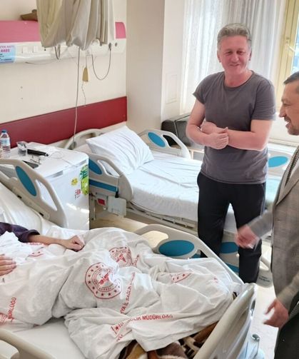 MHP’li Ahmet Erbaş’tan Kütahya’da hastalara moral ziyareti