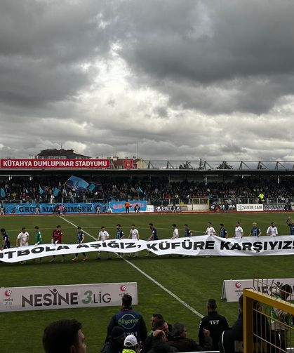 Şampiyonluk maçında anlamlı hareket: “Küfüre karşıyız”