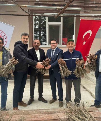 Kütahya Emet’te tarıma destek büyüyor: Üzüm fidanları üreticiyle buluştu