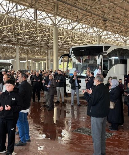 Kütahya'da hacı adayları dualarla uğurlandı