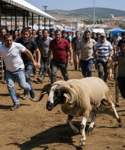 Kütahya’da kurban pazarında klasik görüntüler yine ortaya çıktı!