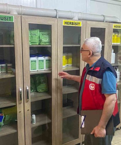 Gediz'de bitki koruma ürünleri bayilerine yönelik denetim