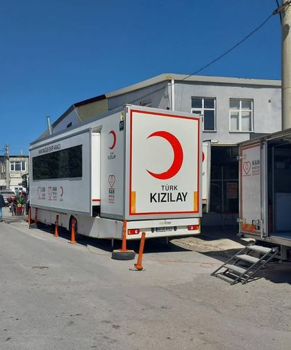 Kızılay Kan Bağış Aracı Bereket Sanayi Sitesi’nde