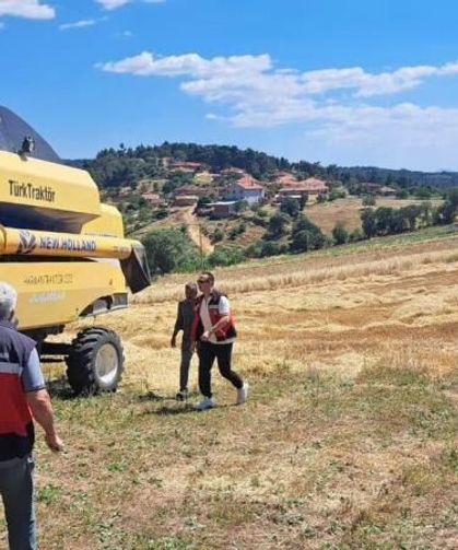Gediz'de hasat kontrolleri sürüyor