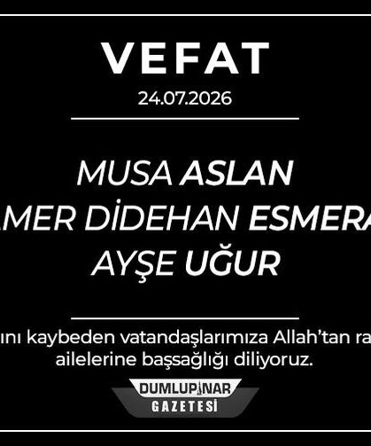 Kütahya'da 3 vatandaş yaşamını yitirdi