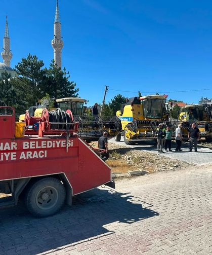 Dumlupınar'da hasat sezonu başladı