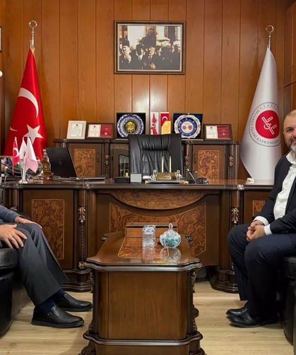 Kütahya İl Müftüsü Açık'tan, Tavşanlı Müftüsü Ceylan'a hayırlı olsun ziyareti