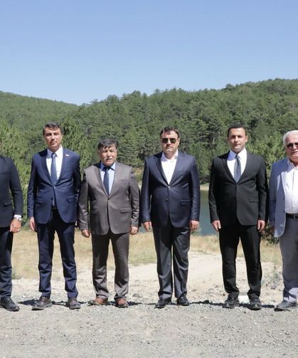 Kütahya Valisi Işın, Kayı Köyü Göleti'nde incelemelerde bulundu